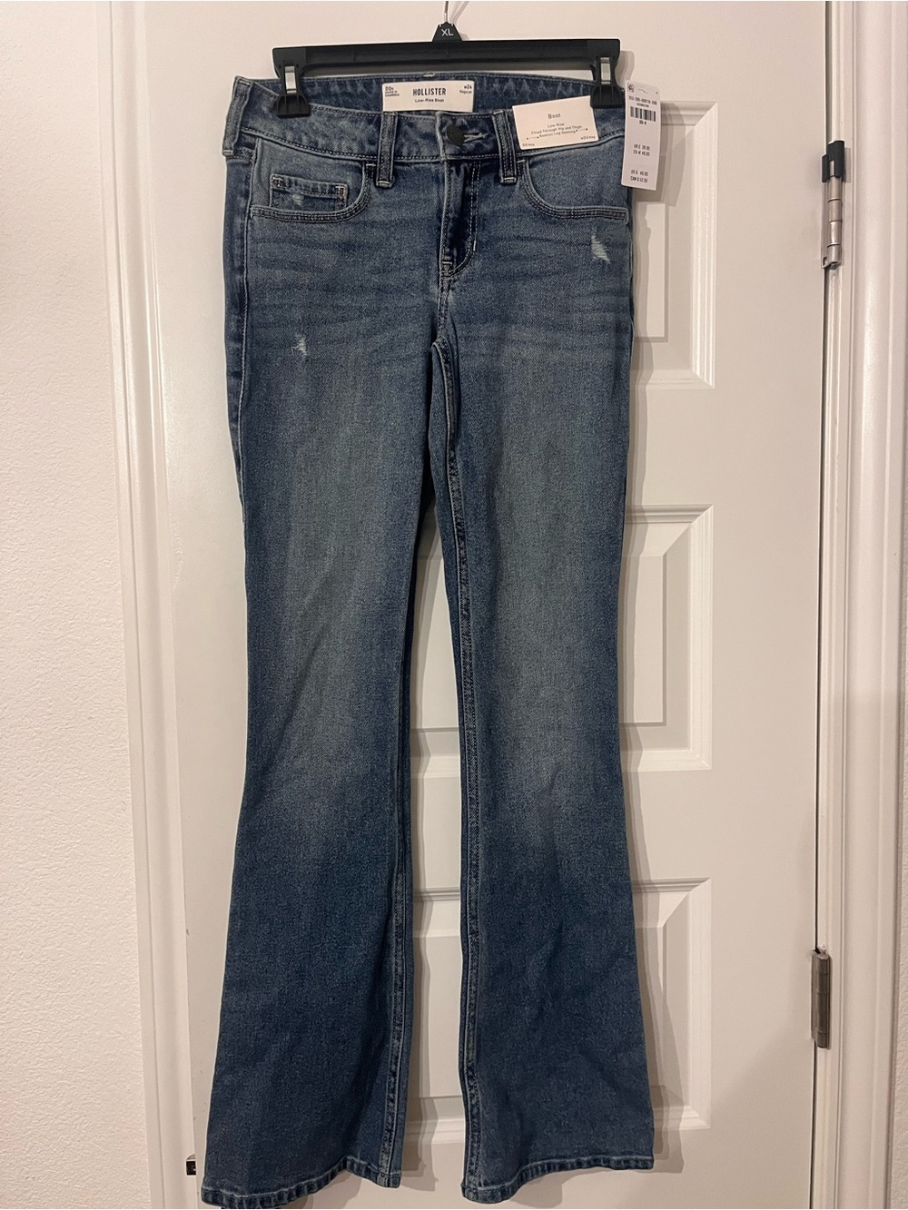 Hollister Women's Low-Rise Boot Jeans - Medium Blue Wash
